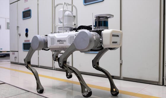 The first domestic quadruped robot completed a full autonomous inspection of substations.
